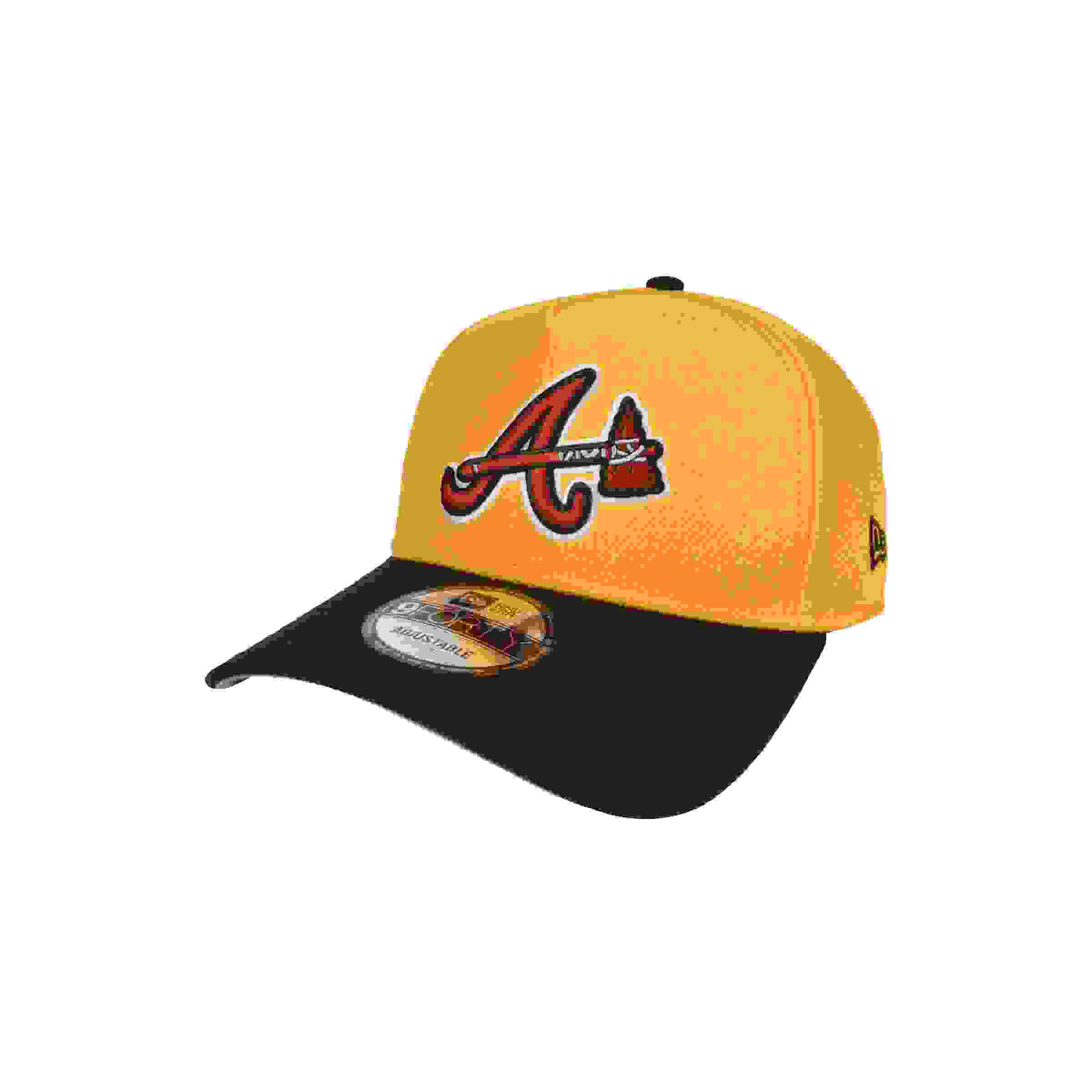 New Era Atlanta Braves 9FORTY A-Frame 30th Anniversary Gold/Black Snapback Hat